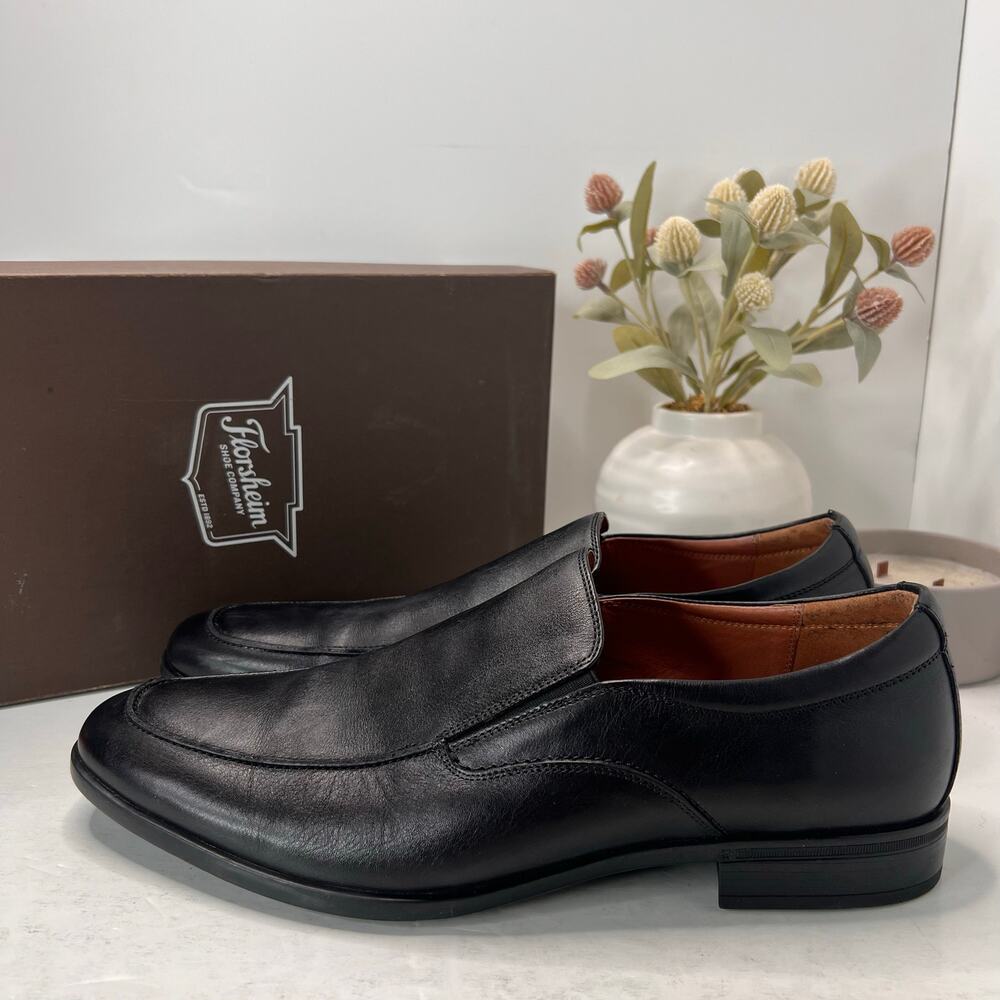 Florsheim Zaffiro Venetn Moc Toe Venetian Loafer Black 15207 Men's 14M Tried On